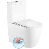 Boss & Wessing BWS Infinity Staand Toilet Rimless Glans Wit incl. Zitting PK/SK