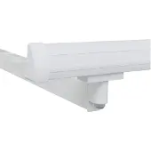 vidaXL Handmatig Afsheringsframe Verstelbaar Wit 5 × 3,5 m Staal