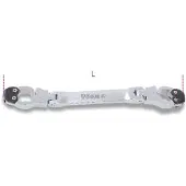Beta Te openen knik-ringsleutels 187 14X15 - 001870014