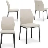 Idimex Eetkamerstoelen VANORA, set van 4 – beige