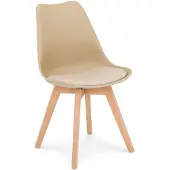 Idimex Eethoek SHANNON/ABBY met tafel en 4 stoelen – crèmewit