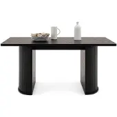 Idimex Eettafel GUARDA 180 x 90 cm – Zwart