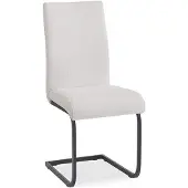 Idimex Schommelstoelen LETICIA, set van 4 – Crèmewit/Zwart