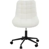 Idimex Draaistoel TASK met bouclé-stofbekleding - wit