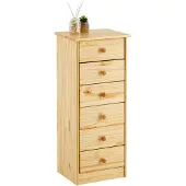 Idimex Commode RONDO met 6 lades, naturel