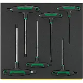 Stahlwille TCS 10768-2K/6 Haakse schroevendraaierset 3 mm, 4 mm, 5 mm, 6 mm, 8 mm, 10 mm 6-delig