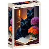 Alipson Puzzle Black Cats Puzzel (500 stukjes)