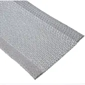 InLine beschermslang, stoffen beschermslang met klittenband, 1 m x 40 mm grijs