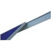 Franken 1-kanaals wandrail voor PRO-planken, incl. magnetische plakstrip, 3000 mm lang, WS8300