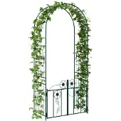 vidaXL Tuinboog Groen 102 x 50 x 218 cm Staal