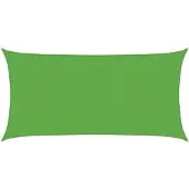 vidaXL Zonneschaduwzeil 2 x 6 m HDPE Rechthoekig Lichtgroen