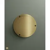 Hotbath &More rond ventilatierooster met schroeven geborsteld gunmetal PVD