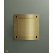Hotbath &More vierkant ventilatierooster met schroeven RVS