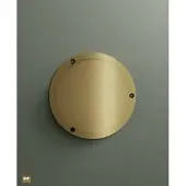 Hotbath &More rond ventilatierooster met schroeven geborsteld koper PVD