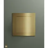 Hotbath &More vierkant ventilatierooster met klemmen geborsteld zwart PVD