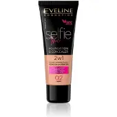 Eveline Cosmetics Selfie Time Foundation & Concealer 02 Ivory 30ml.