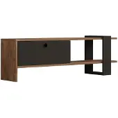 Skye Decor , Ova, TV-meubels, eikenhout, melamine-spaanplaat, 120 x 36,8 x 25 cm