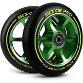 Soke Scooterwielen 110 mm groen, 2 st