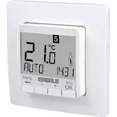 Eberle FIT Ruimteklokthermostaat H2.5xB8.05xD8.05cm Wit