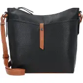 Tom Tailor Schoudertas 'Novara' karamel / zwart