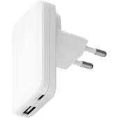 dbramante1928 Re-charge Pro Slim Oplader USB-C 30W en USB-A 30W - Wit