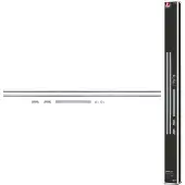 Paulmann URail-basisset, chroom, 2 x 1 m rail, metaal URail, alu / grijs / zink, metaal