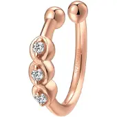 Hey Happiness Oorbellen 'Trinity Cuff' rose-goud
