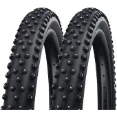 Schwalbe Pneu VTT Ice Spiker Pro 29 29'' Tubeless Ready Souple Winter DD RaceGuard E-Bike E-25 Noir