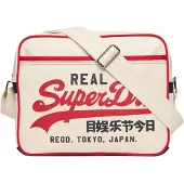 Superdry Schoudertas 'Retro Alumni' rood / zwart / wolwit
