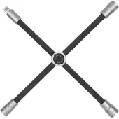 Ks Tools 518.1154 Wielkruissleutel met glijscharnier voor personenautos, 1/2 x17x19x21mm