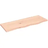 vidaXL Wastafelblad 80x30x2 cm onbehandeld massief hout