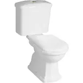 Kerasan Retro Klassiek Kortgekoppeld Toilet, witbrons