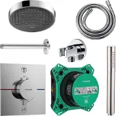 Hansgrohe rainfinity regendoucheset met plafondarm powderrain 250 chroom