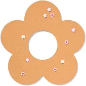 HEMA Prikbord 47x47x1.1cm bloem met punaises