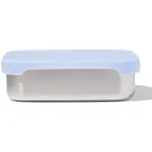 HEMA Lunchbox 14.3x18.9x5.8cm rvs blauw (blauw)