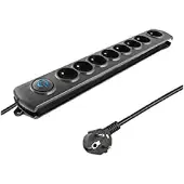 Qoltec 50113 Spannungsschutz 8 AC-Ausgänge