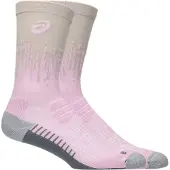 Asics Performance Run Crew-sokken Beige Roze, Maat II