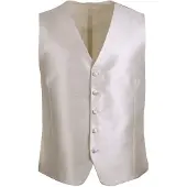 Suitable Trouwgilet Ecru Carre | Off-White | Maat 54