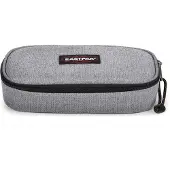 Eastpak Etui 'Oval Single' grijs / bloedrood / zwart / wit