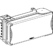 Schneider Electric KSB100SE4 KS-uitgangskast, 100A, 3L+N+PE, voor zekeringen NH00 Verdeelkastaccessoire Wit 1 stuk(s)