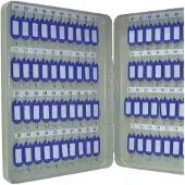 Q-CONNECT Sleutelkast - - KF04274 - 80 sleutels - Staal - Mat blauw