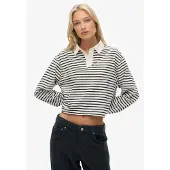 Superdry Oversized shirt 'Athletic Essentials' ecru / marine