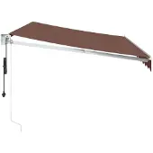 vidaXL Luifel automatisch uittrekbaar 350x250 cm bruin