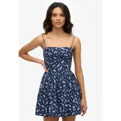 Superdry Zomerjurk marine / duifblauw / wit