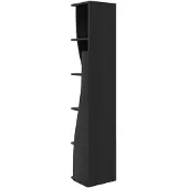 vidaXL Hoekkast 27,5x27x140cm Bewerkt hout Zwart
