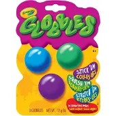 Crayola slijmbal Globbles 3,5 cm oranje/paars/blauw 3 stuks