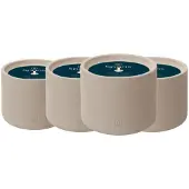 Spaas 4x Urban Flame Buitenkaars Cementlook ± 15 Branduren