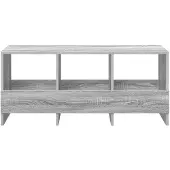 vidaXL Tijdschriftenrek Grijs Sonoma 102 x 30 x 45 cm