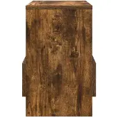 vidaXL Tijdschriftenrek 2 pcs Rook Eiken 35 x 30 x 45 cm