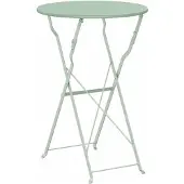 vidaXL Bistrotafel Licht Mint Ø 50 x 71 cm Poedergecoat staal